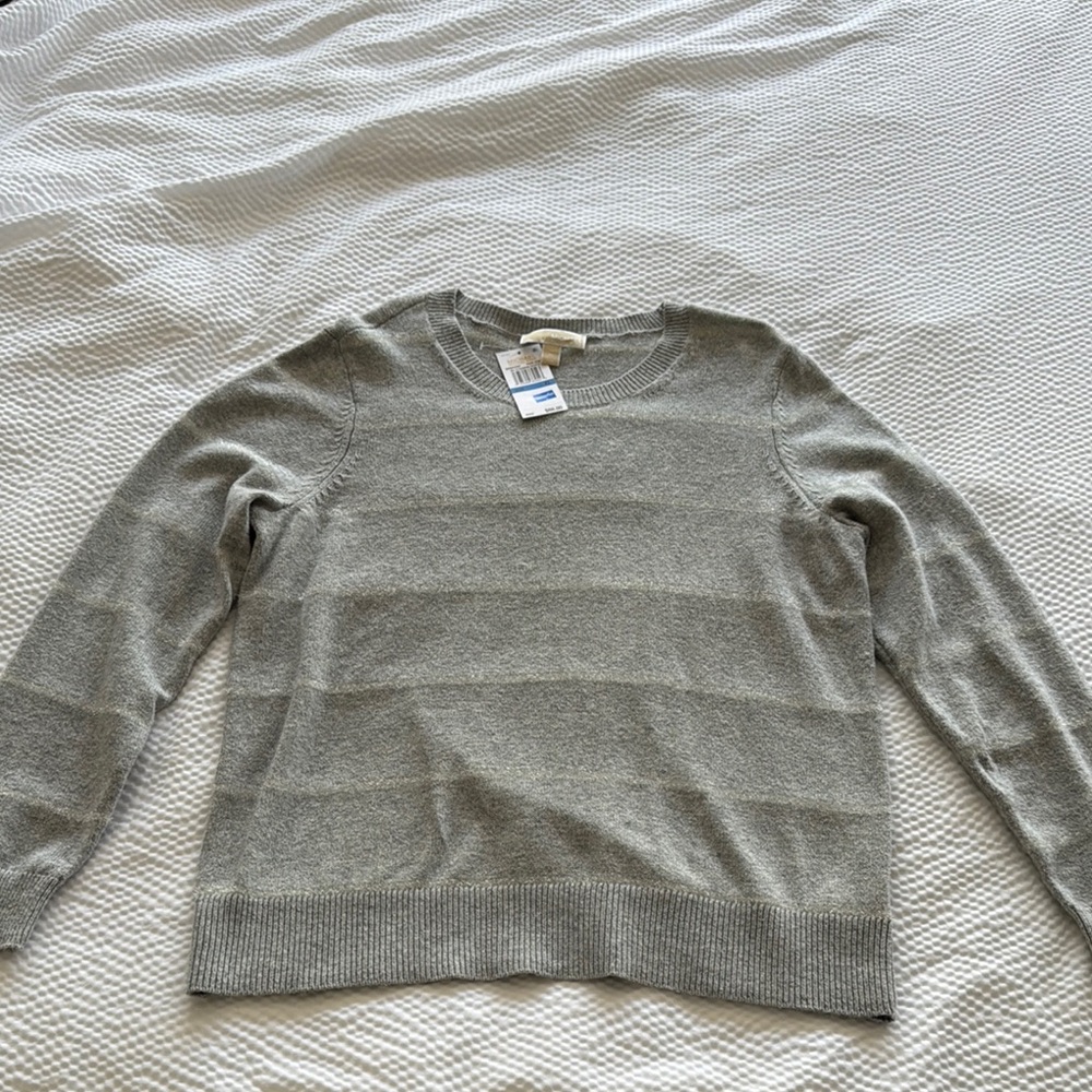 Michael Kors Gray Crew Neck Sweater